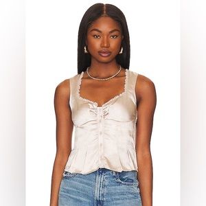 More to Come Bustier Silk Top